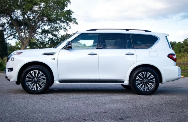 White Nissan Armada — Full-Size Luxury SUV
